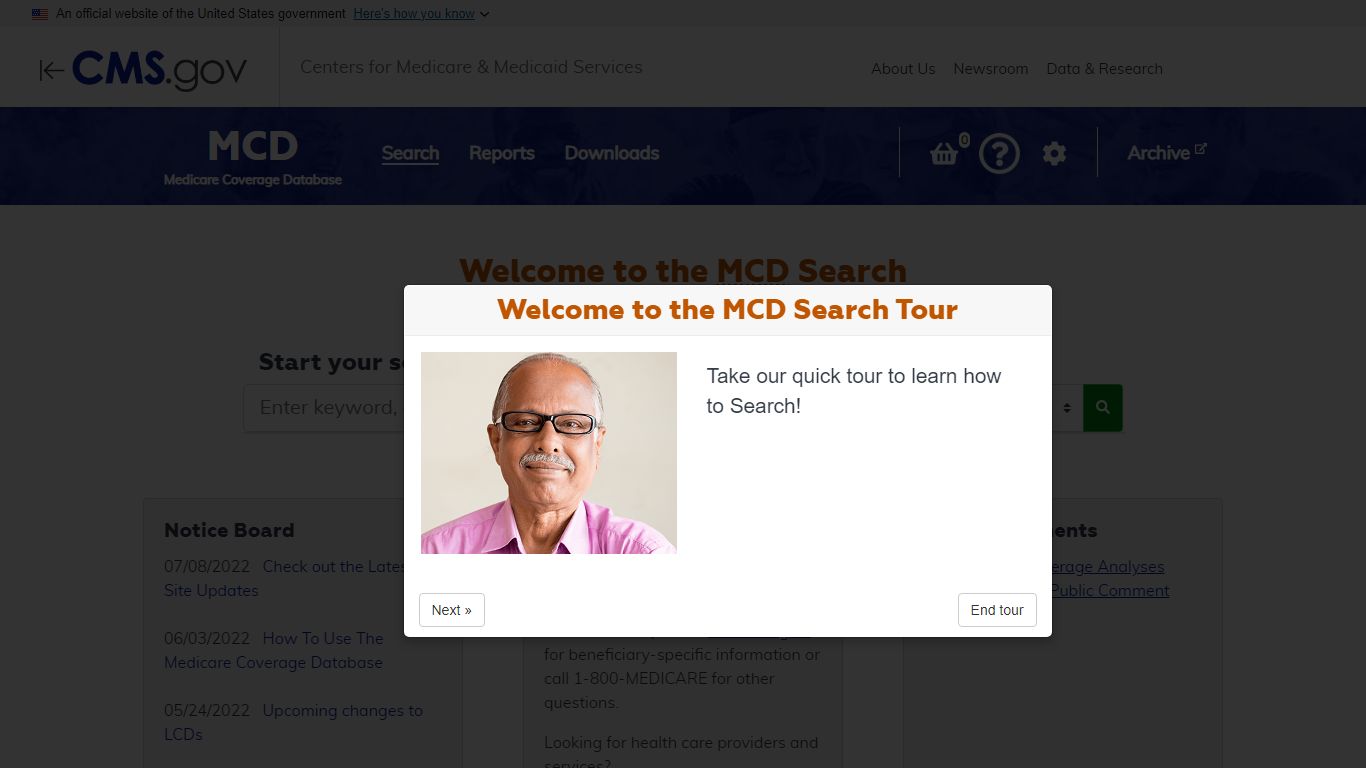 MCD Search - Centers for Medicare & Medicaid Services